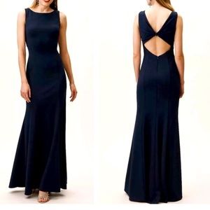 BHLDN Black Misty Crepe Dress
